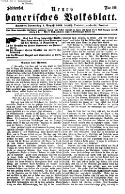 Neues bayerisches Volksblatt Donnerstag 4. August 1864