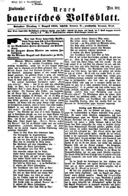 Neues bayerisches Volksblatt Sonntag 7. August 1864