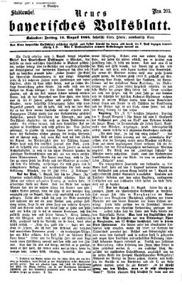 Neues bayerisches Volksblatt Freitag 12. August 1864