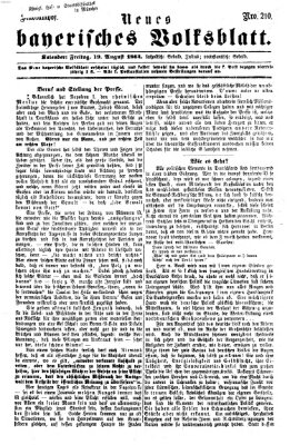 Neues bayerisches Volksblatt Freitag 19. August 1864