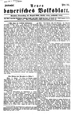 Neues bayerisches Volksblatt Donnerstag 25. August 1864