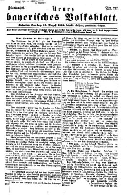 Neues bayerisches Volksblatt Samstag 27. August 1864