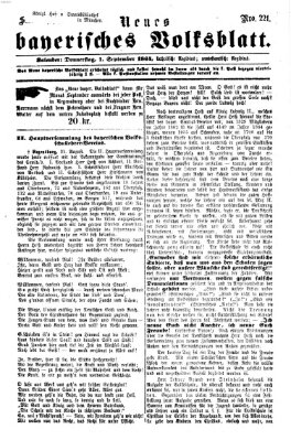 Neues bayerisches Volksblatt Donnerstag 1. September 1864