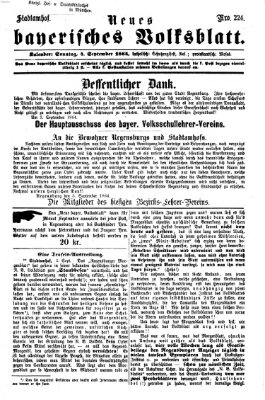 Neues bayerisches Volksblatt Sonntag 4. September 1864