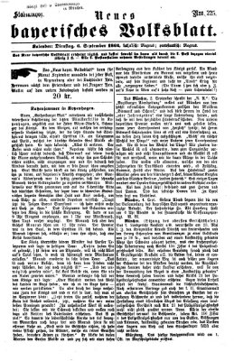 Neues bayerisches Volksblatt Dienstag 6. September 1864