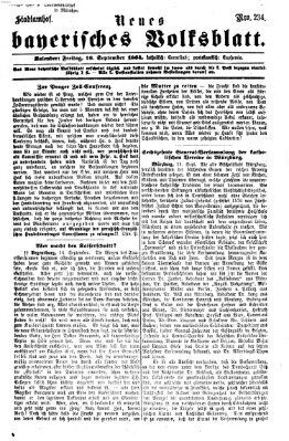 Neues bayerisches Volksblatt Freitag 16. September 1864