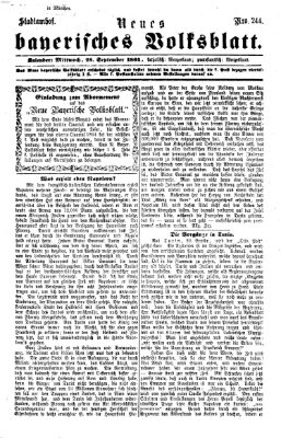 Neues bayerisches Volksblatt Mittwoch 28. September 1864