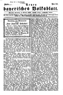 Neues bayerisches Volksblatt Sonntag 2. Oktober 1864