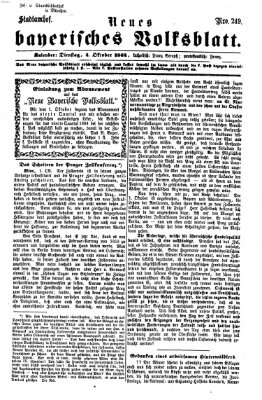 Neues bayerisches Volksblatt Dienstag 4. Oktober 1864