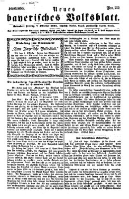 Neues bayerisches Volksblatt Freitag 7. Oktober 1864