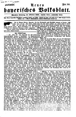 Neues bayerisches Volksblatt Sonntag 16. Oktober 1864