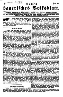 Neues bayerisches Volksblatt Mittwoch 19. Oktober 1864