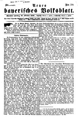 Neues bayerisches Volksblatt Freitag 28. Oktober 1864