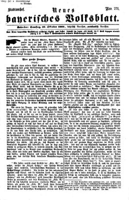 Neues bayerisches Volksblatt Samstag 29. Oktober 1864