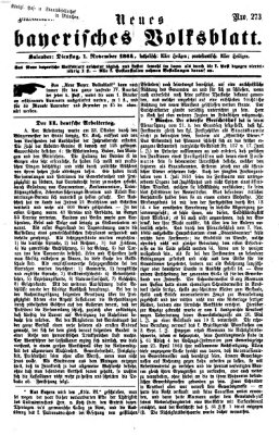 Neues bayerisches Volksblatt Dienstag 1. November 1864