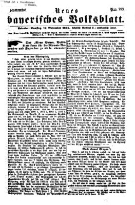 Neues bayerisches Volksblatt Samstag 12. November 1864