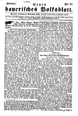 Neues bayerisches Volksblatt Dienstag 15. November 1864