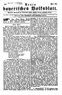 Neues bayerisches Volksblatt Mittwoch 23. November 1864