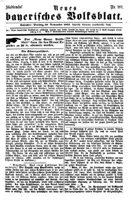 Neues bayerisches Volksblatt Dienstag 29. November 1864