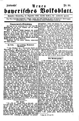 Neues bayerisches Volksblatt Donnerstag 15. Dezember 1864