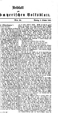 Neues bayerisches Volksblatt Montag 3. Oktober 1864