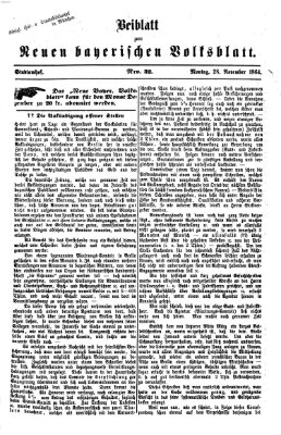 Neues bayerisches Volksblatt Montag 28. November 1864