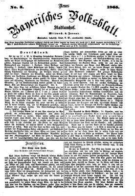 Neues bayerisches Volksblatt Mittwoch 4. Januar 1865