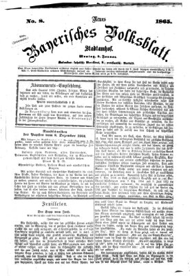 Neues bayerisches Volksblatt Montag 9. Januar 1865