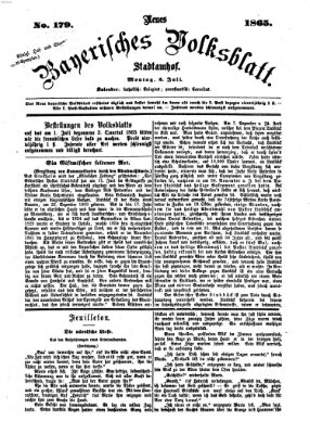 Neues bayerisches Volksblatt Montag 3. Juli 1865