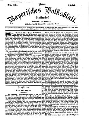 Neues bayerisches Volksblatt Montag 15. Januar 1866