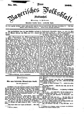 Neues bayerisches Volksblatt Montag 5. Februar 1866