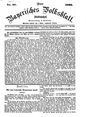 Neues bayerisches Volksblatt Donnerstag 8. Februar 1866