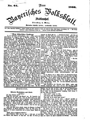 Neues bayerisches Volksblatt Dienstag 6. März 1866