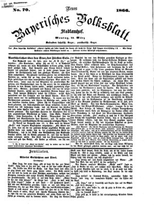 Neues bayerisches Volksblatt Montag 12. März 1866