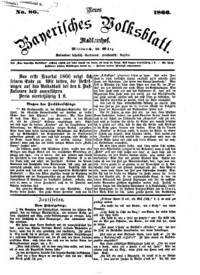 Neues bayerisches Volksblatt Mittwoch 28. März 1866