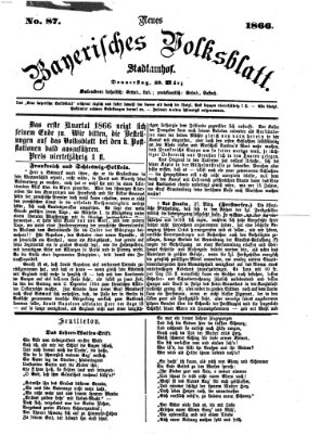 Neues bayerisches Volksblatt Donnerstag 29. März 1866