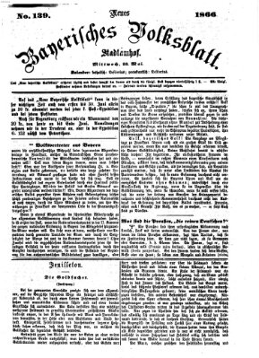 Neues bayerisches Volksblatt Mittwoch 23. Mai 1866