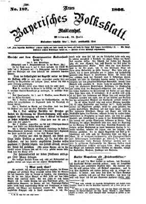 Neues bayerisches Volksblatt Mittwoch 11. Juli 1866