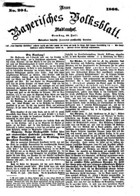 Neues bayerisches Volksblatt Samstag 28. Juli 1866