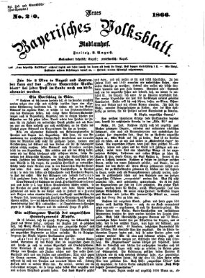 Neues bayerisches Volksblatt Freitag 3. August 1866