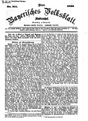 Neues bayerisches Volksblatt Samstag 4. August 1866