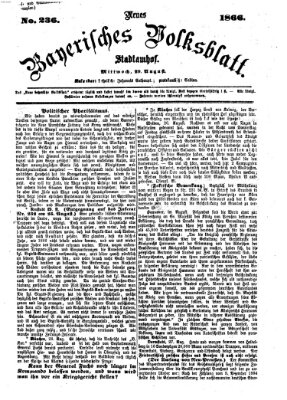 Neues bayerisches Volksblatt Mittwoch 29. August 1866