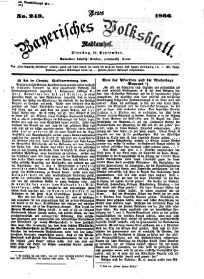 Neues bayerisches Volksblatt Dienstag 11. September 1866