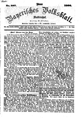 Neues bayerisches Volksblatt Freitag 19. Oktober 1866