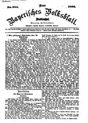 Neues bayerisches Volksblatt Sonntag 25. November 1866