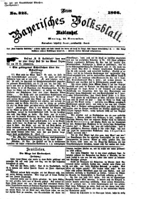 Neues bayerisches Volksblatt Montag 26. November 1866