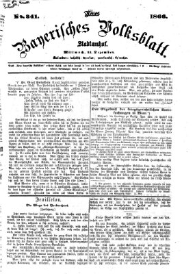 Neues bayerisches Volksblatt Mittwoch 12. Dezember 1866