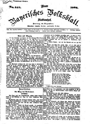 Neues bayerisches Volksblatt Freitag 14. Dezember 1866