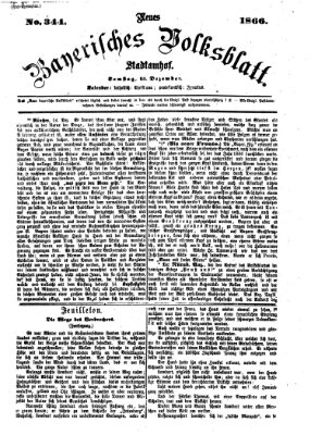 Neues bayerisches Volksblatt Samstag 15. Dezember 1866