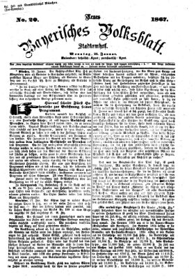 Neues bayerisches Volksblatt Montag 21. Januar 1867